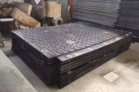 Plastic Road Mats with overlapping