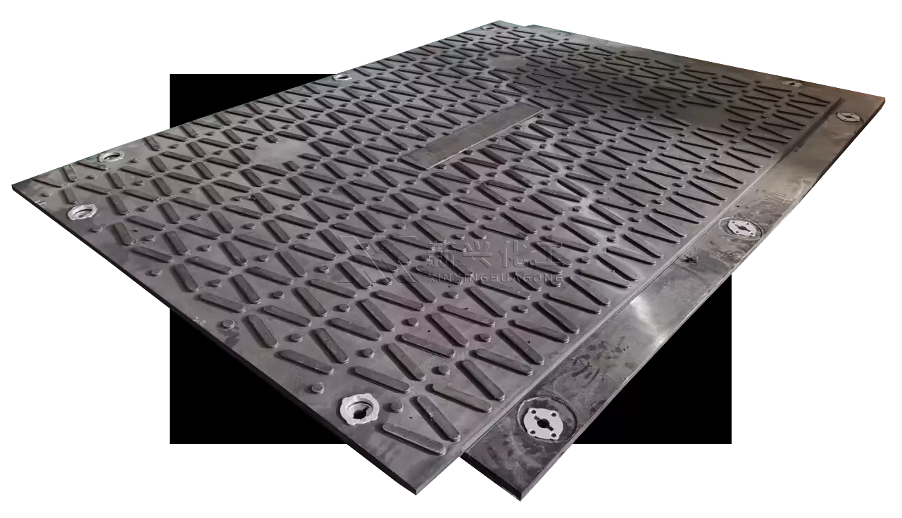 Road mats with overlapping