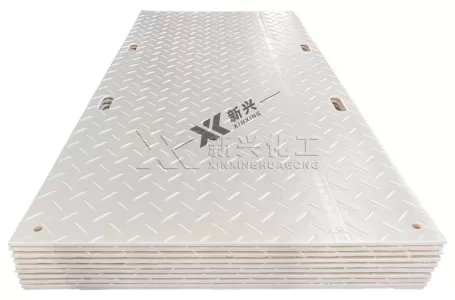 Plastic temporary road mats